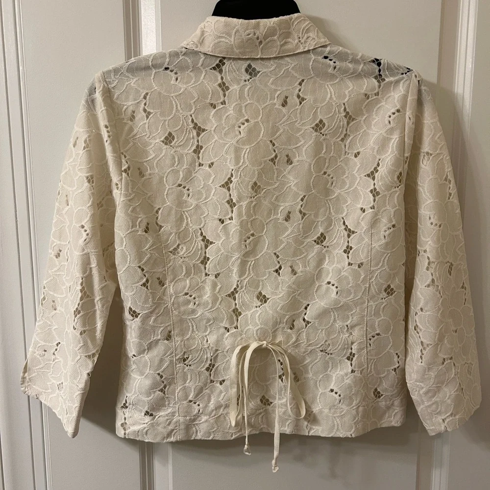 CAbi Cream Eyelet Portrait Jacket - Picture 6 of 6